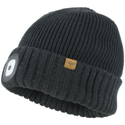 Sealskinz Waterproof Cold Weather Roll Cuff Beanie Hat with LED Light