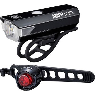 Cateye AMPP 100 & ORB Rechargable Lights Set