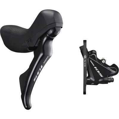 Shimano 105 R7020 Hydraulic Disc STI Set and Flat Mount Caliper Black