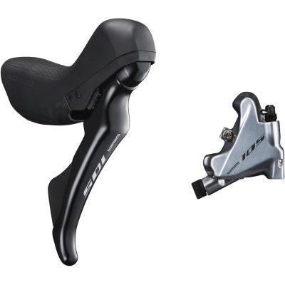 Shimano 105 R7020 Hydraulic Disc STI Set and Flat Mount Caliper Silver